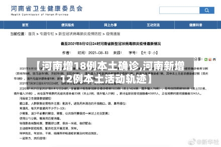 【河南增18例本土确诊,河南新增12例本土活动轨迹】