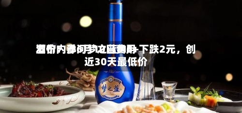 酒价内参6月10日费用发布：洋河梦之蓝M6+下跌2元，创近30天最低价-第2张图片