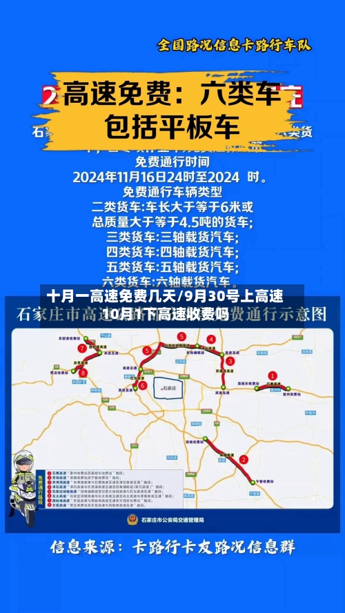 十月一高速免费几天/9月30号上高速10月1下高速收费吗-第2张图片