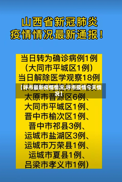 【呼市最新疫情情况,呼市疫情今天情况】-第2张图片