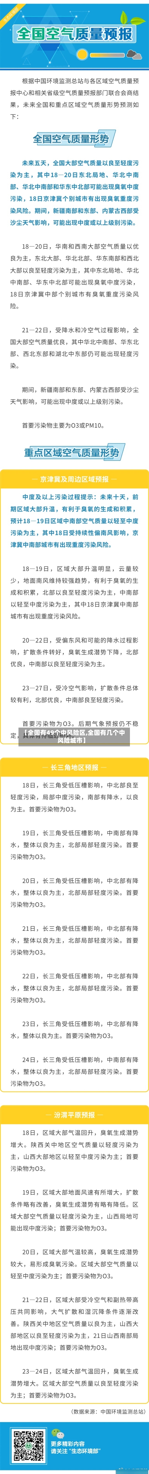【全国有49个中风险区,全国有几个中风险城市】