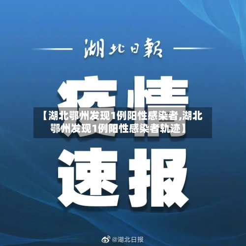 【湖北鄂州发现1例阳性感染者,湖北鄂州发现1例阳性感染者轨迹】