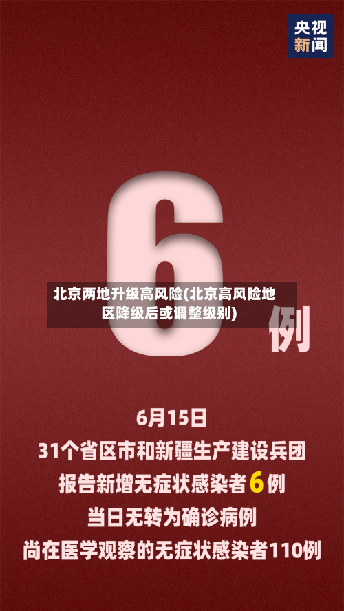北京两地升级高风险(北京高风险地区降级后或调整级别)-第2张图片
