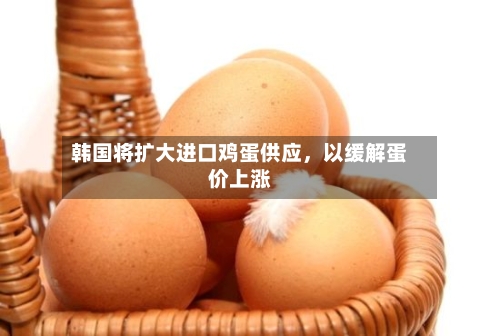 韩国将扩大进口鸡蛋供应，以缓解蛋价上涨-第2张图片