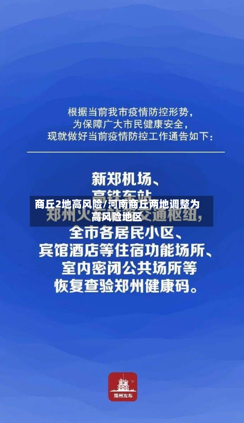 商丘2地高风险/河南商丘两地调整为高风险地区-第2张图片