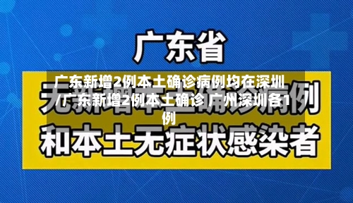 广东新增2例本土确诊病例均在深圳/广东新增2例本土确诊 广州深圳各1例