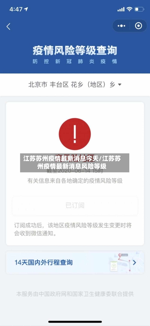 江苏苏州疫情最新消息今天/江苏苏州疫情最新消息风险等级