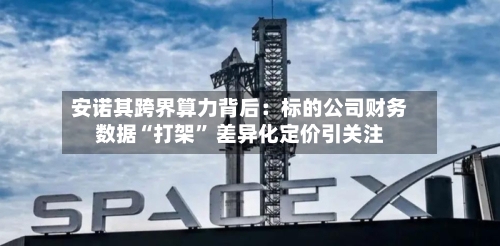 安诺其跨界算力背后：标的公司财务数据“打架” 差异化定价引关注-第2张图片